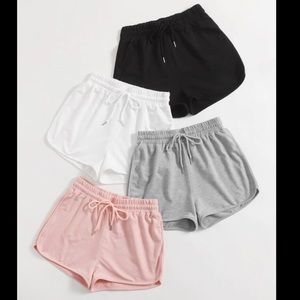 4 Drawstring Track Shorts